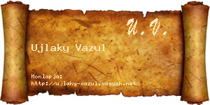 Ujlaky Vazul névjegykártya